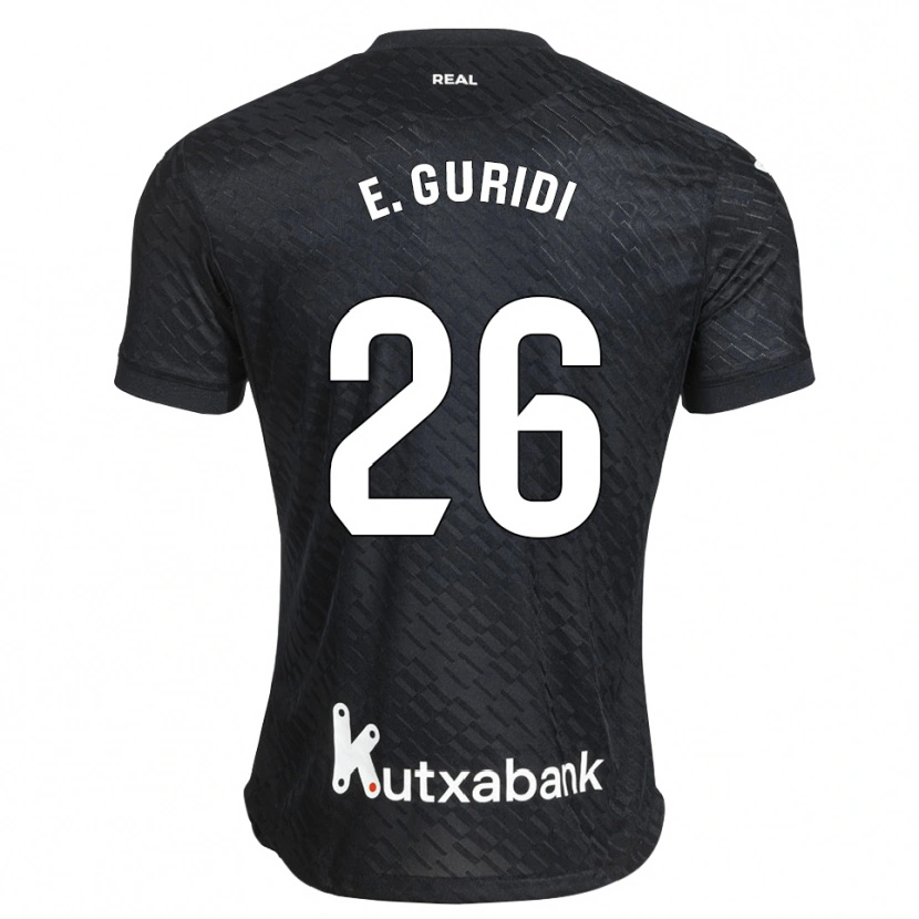 Danxen Damen Elene Guridi Mesonero #26 Schwarz Weiß Auswärtstrikot Trikot 2026/27 T-Shirt