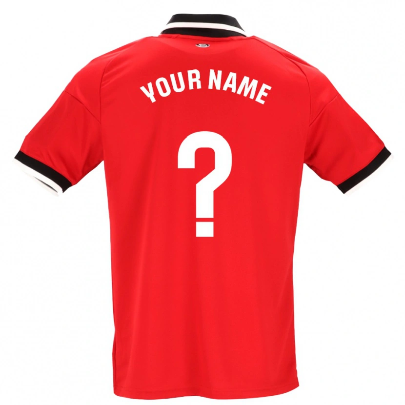 Danxen Damen Ihren Namen #0 Schwarz Weiß Rot Auswärtstrikot Trikot 2026/27 T-Shirt