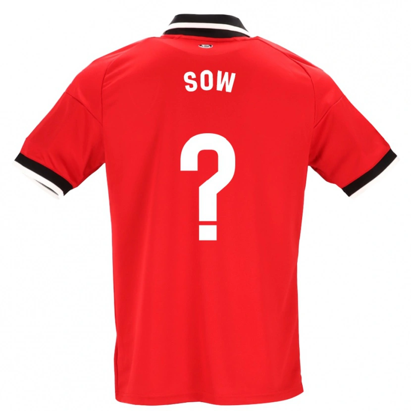 Danxen Damen Bakary Sow #0 Schwarz Weiß Rot Auswärtstrikot Trikot 2026/27 T-Shirt