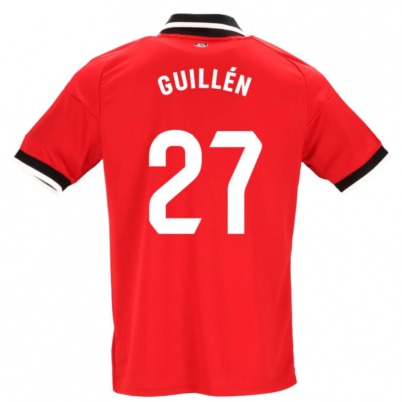 Danxen Damen Nico Guillén #27 Schwarz Weiß Rot Auswärtstrikot Trikot 2026/27 T-Shirt
