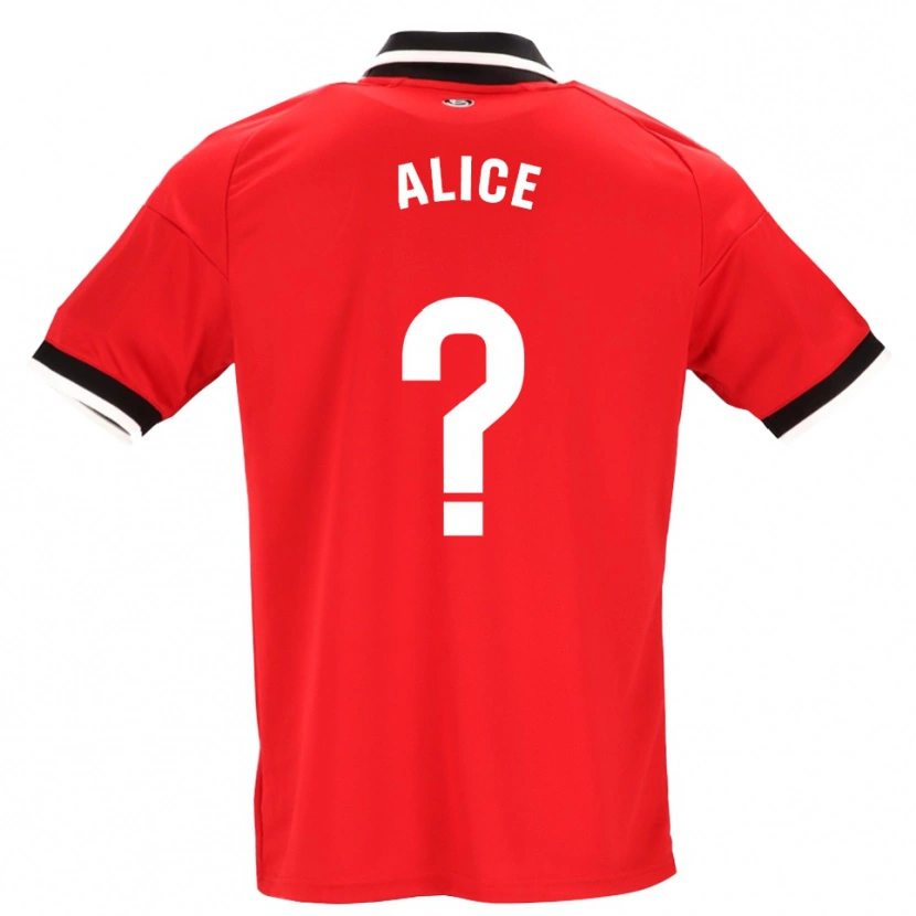 Danxen Damen Alice Marques #0 Schwarz Weiß Rot Auswärtstrikot Trikot 2026/27 T-Shirt