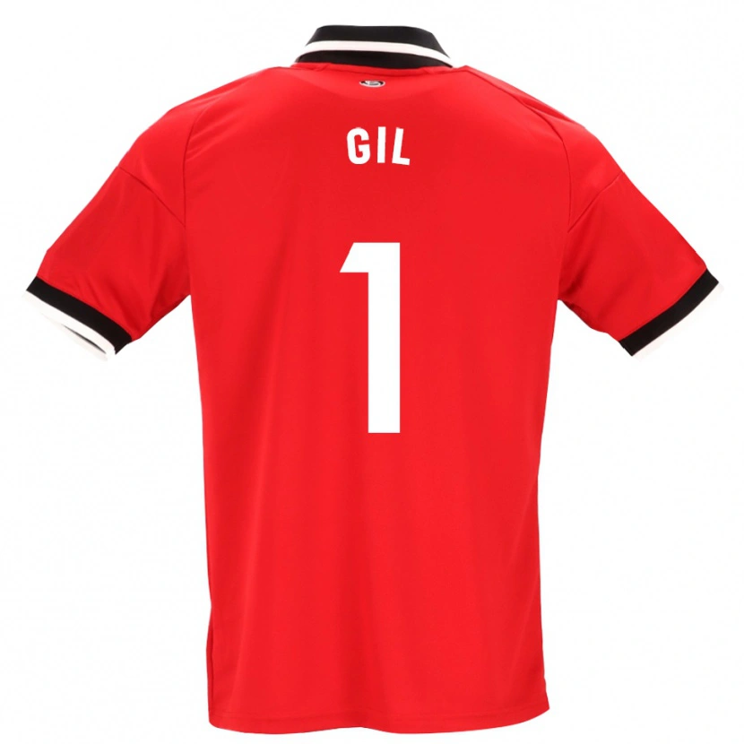 Danxen Damen David Gil #1 Schwarz Weiß Rot Auswärtstrikot Trikot 2026/27 T-Shirt