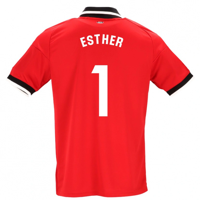 Danxen Damen Esther Sullastres Ayuso #1 Schwarz Weiß Rot Auswärtstrikot Trikot 2026/27 T-Shirt