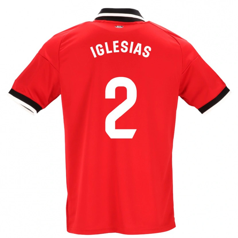 Danxen Damen Juan Iglesias #2 Schwarz Weiß Rot Auswärtstrikot Trikot 2026/27 T-Shirt