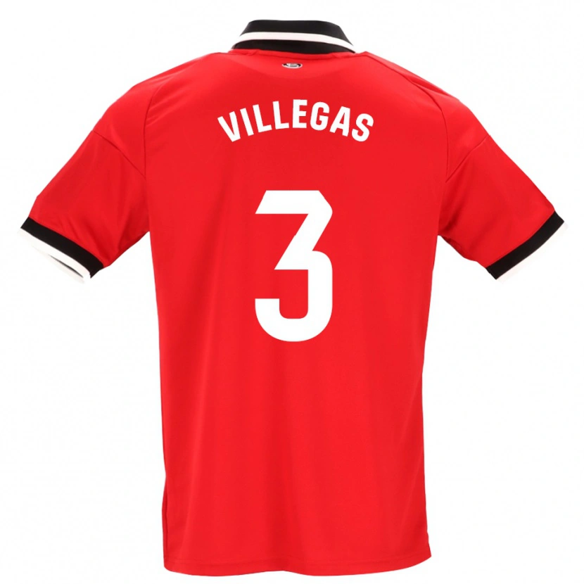 Danxen Damen Juancho Villegas #3 Schwarz Weiß Rot Auswärtstrikot Trikot 2026/27 T-Shirt