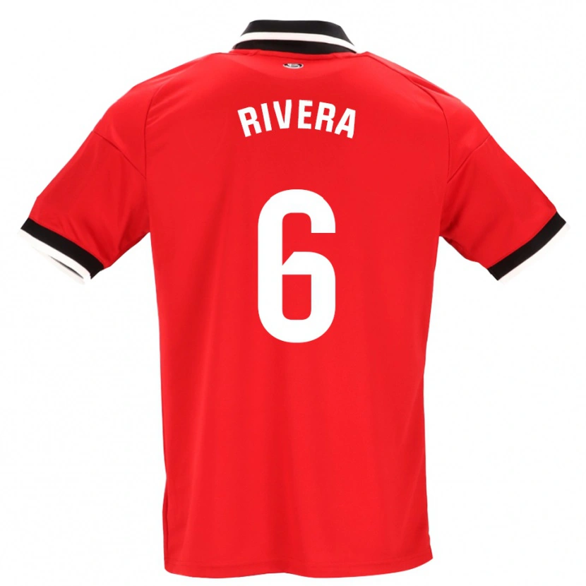 Danxen Damen Pablo Rivera #6 Schwarz Weiß Rot Auswärtstrikot Trikot 2026/27 T-Shirt