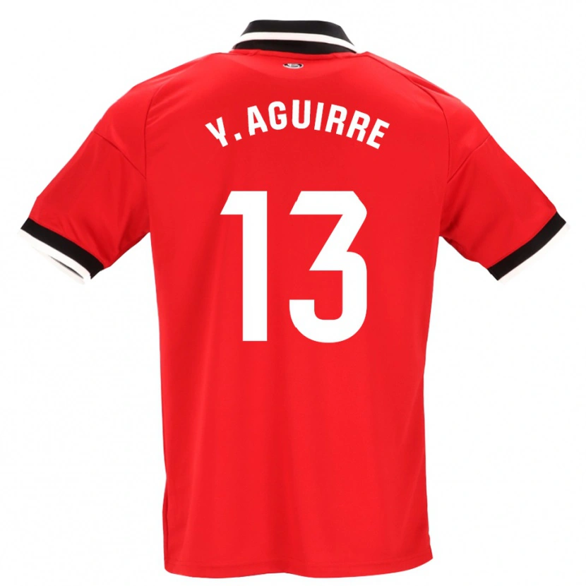 Danxen Damen Yolanda Aguirre Gutiérrez #13 Schwarz Weiß Rot Auswärtstrikot Trikot 2026/27 T-Shirt