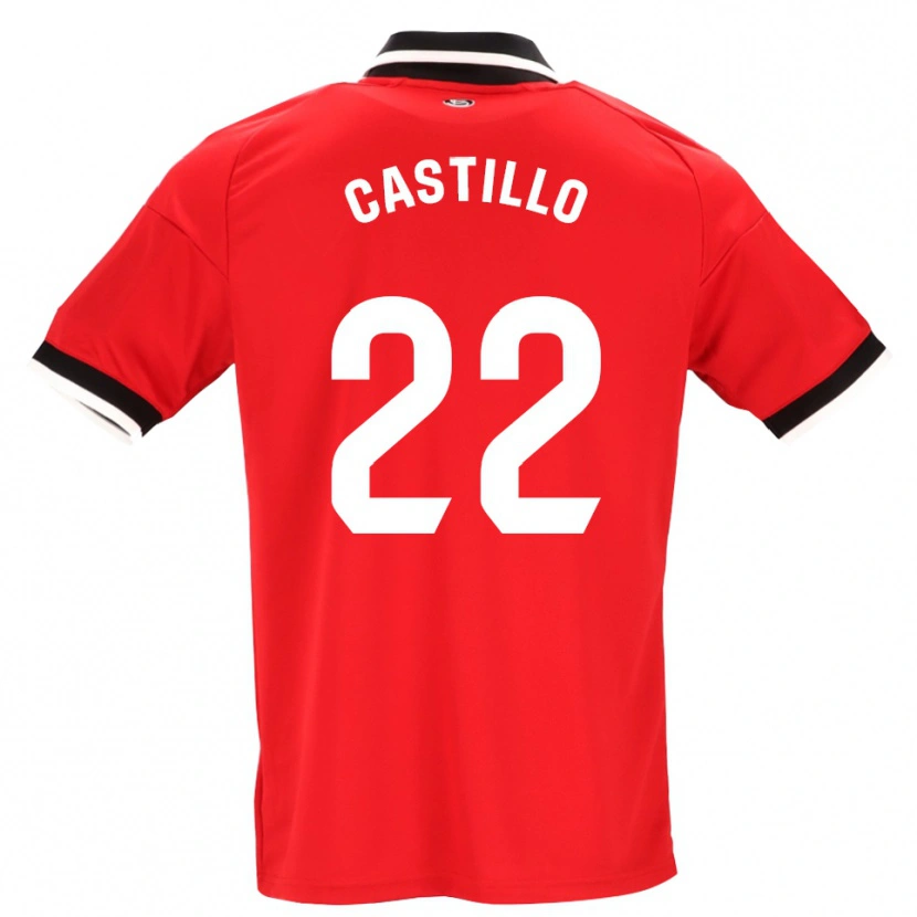 Danxen Damen José Castillo #22 Schwarz Weiß Rot Auswärtstrikot Trikot 2026/27 T-Shirt