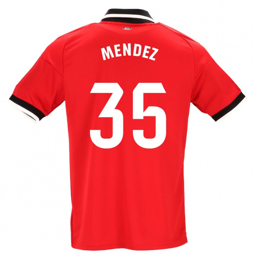 Danxen Damen Tomás Méndez #35 Schwarz Weiß Rot Auswärtstrikot Trikot 2026/27 T-Shirt