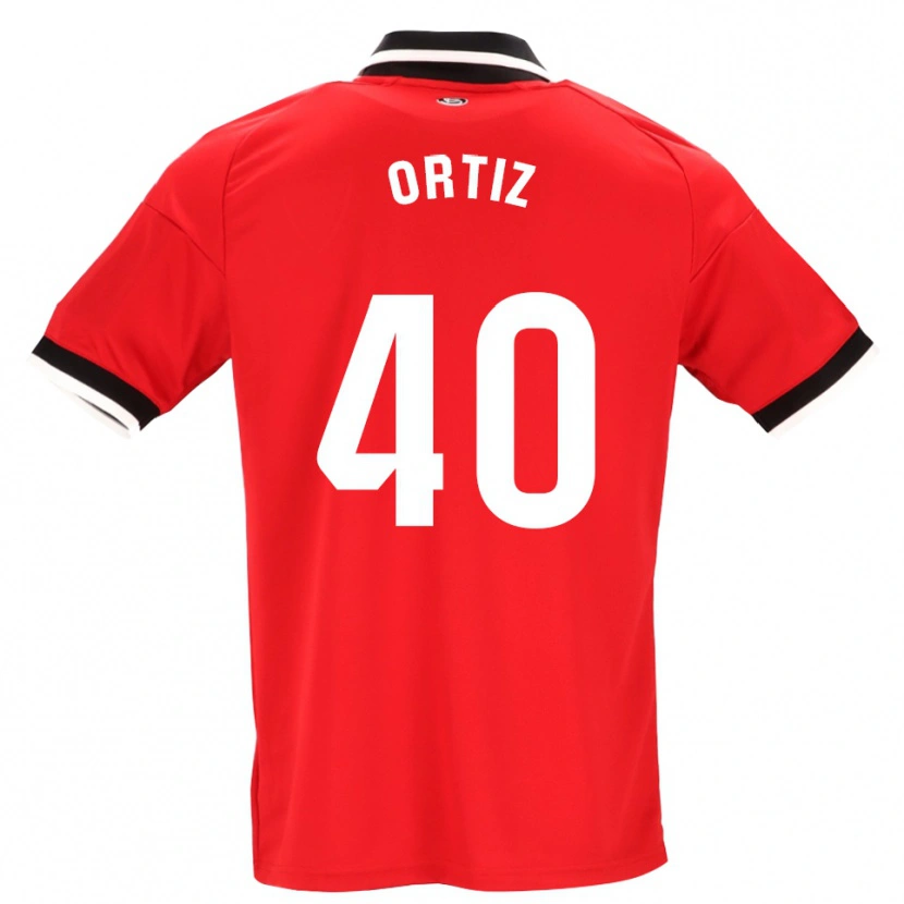 Danxen Damen Hugo Ortiz #40 Schwarz Weiß Rot Auswärtstrikot Trikot 2026/27 T-Shirt
