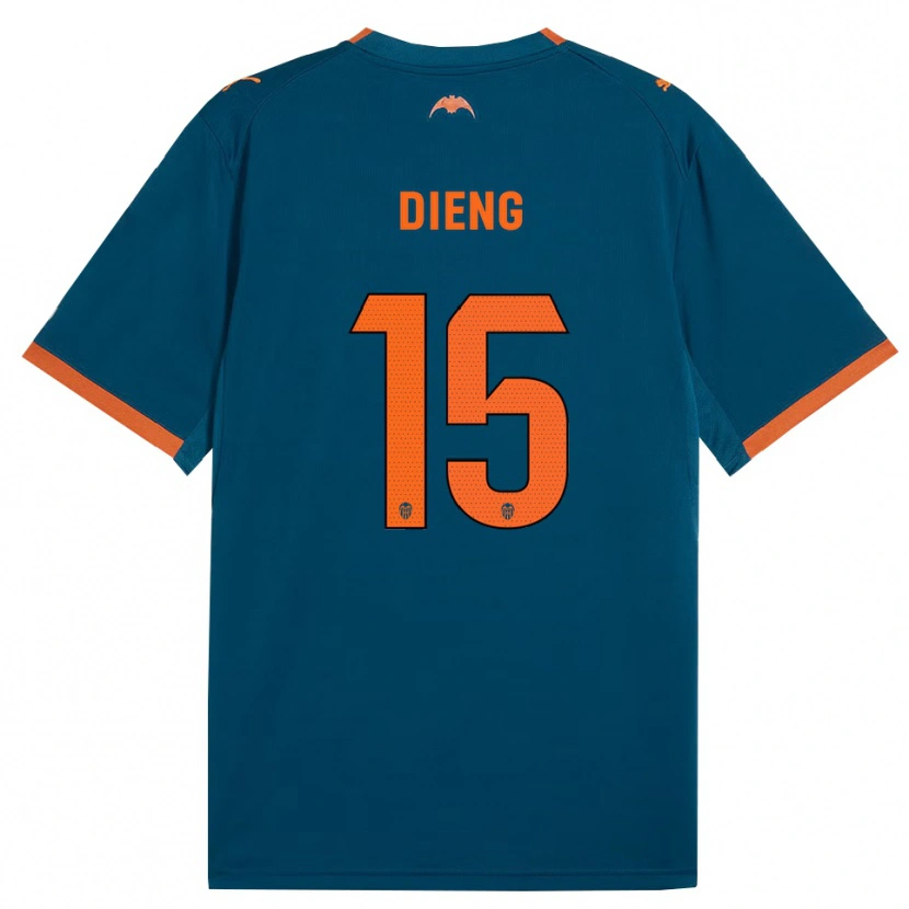 Danxen Damen Aliou Dieng #15 Stahlblau Orange Auswärtstrikot Trikot 2026/27 T-Shirt
