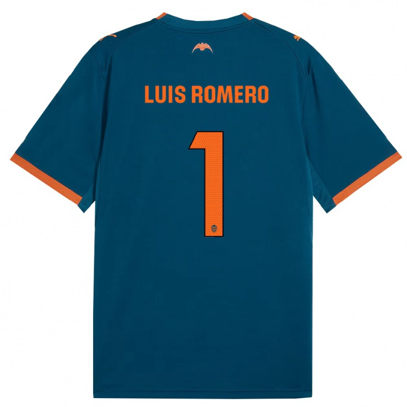 Danxen Damen Luis Romero #1 Stahlblau Orange Auswärtstrikot Trikot 2026/27 T-Shirt