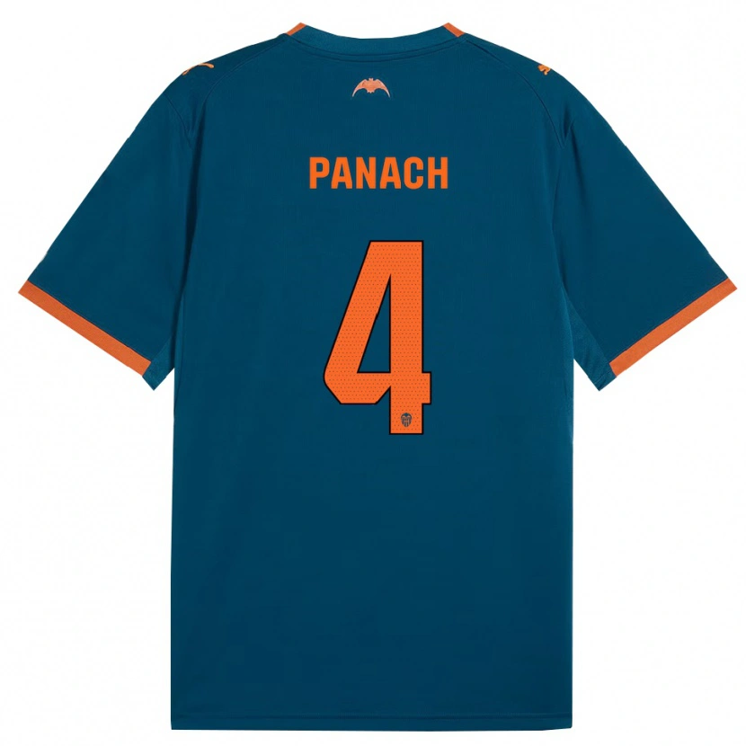 Danxen Damen Alejandro Panach #4 Stahlblau Orange Auswärtstrikot Trikot 2026/27 T-Shirt