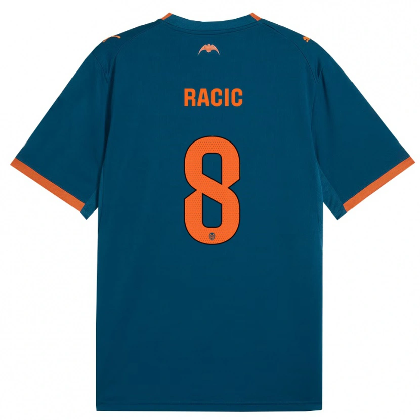 Danxen Damen Uros Racic #8 Stahlblau Orange Auswärtstrikot Trikot 2026/27 T-Shirt