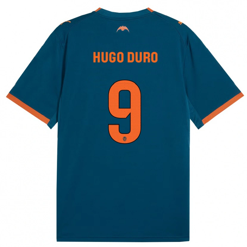 Danxen Damen Hugo Duro #9 Stahlblau Orange Auswärtstrikot Trikot 2026/27 T-Shirt