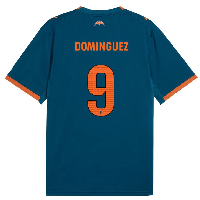 Danxen Damen Mario Dominguez #9 Stahlblau Orange Auswärtstrikot Trikot 2026/27 T-Shirt