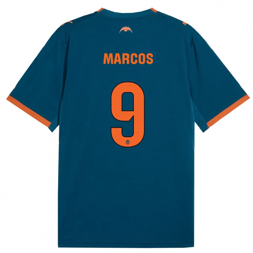 Danxen Damen Ana Marcos #9 Stahlblau Orange Auswärtstrikot Trikot 2026/27 T-Shirt
