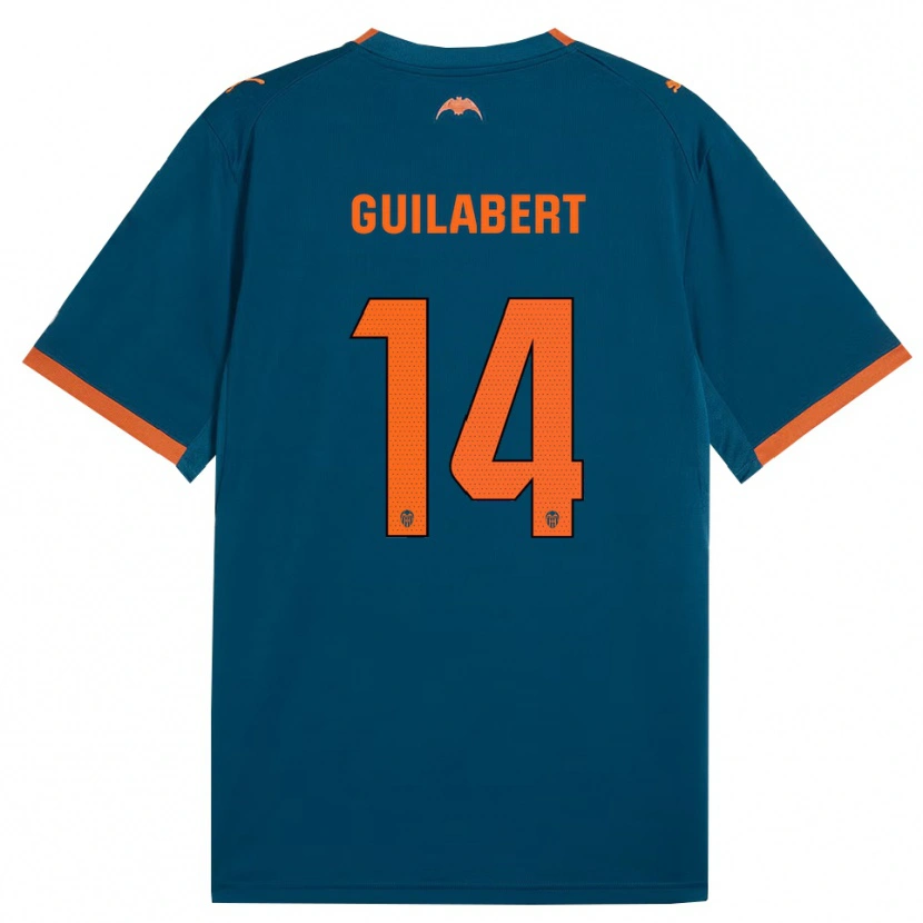 Danxen Damen Mario Guilabert #14 Stahlblau Orange Auswärtstrikot Trikot 2026/27 T-Shirt