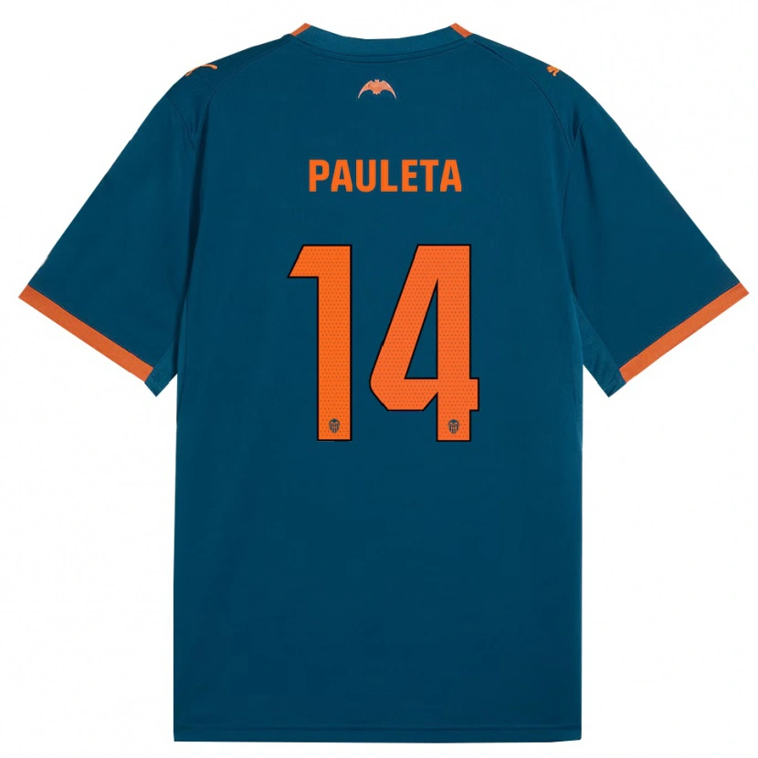 Danxen Damen Paula Sancho González #14 Stahlblau Orange Auswärtstrikot Trikot 2026/27 T-Shirt