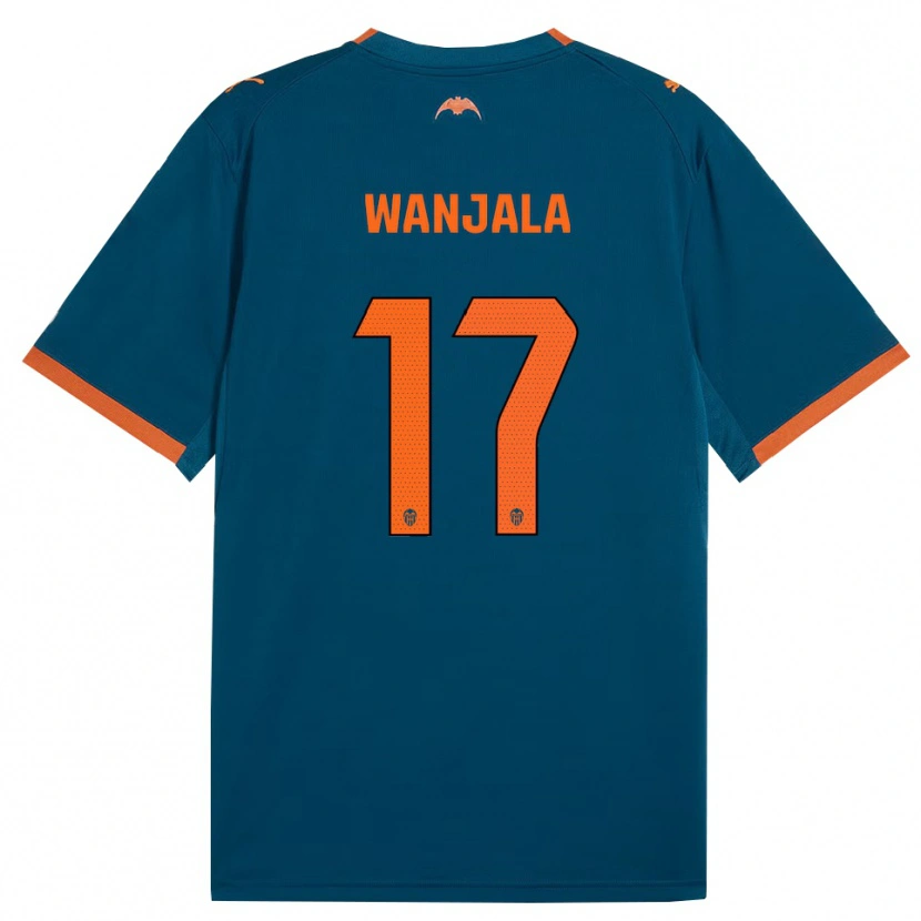 Danxen Damen Amos Wanjala #17 Stahlblau Orange Auswärtstrikot Trikot 2026/27 T-Shirt