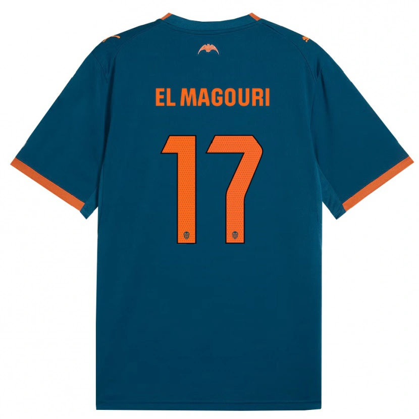 Danxen Damen Anas El Magouri #17 Stahlblau Orange Auswärtstrikot Trikot 2026/27 T-Shirt