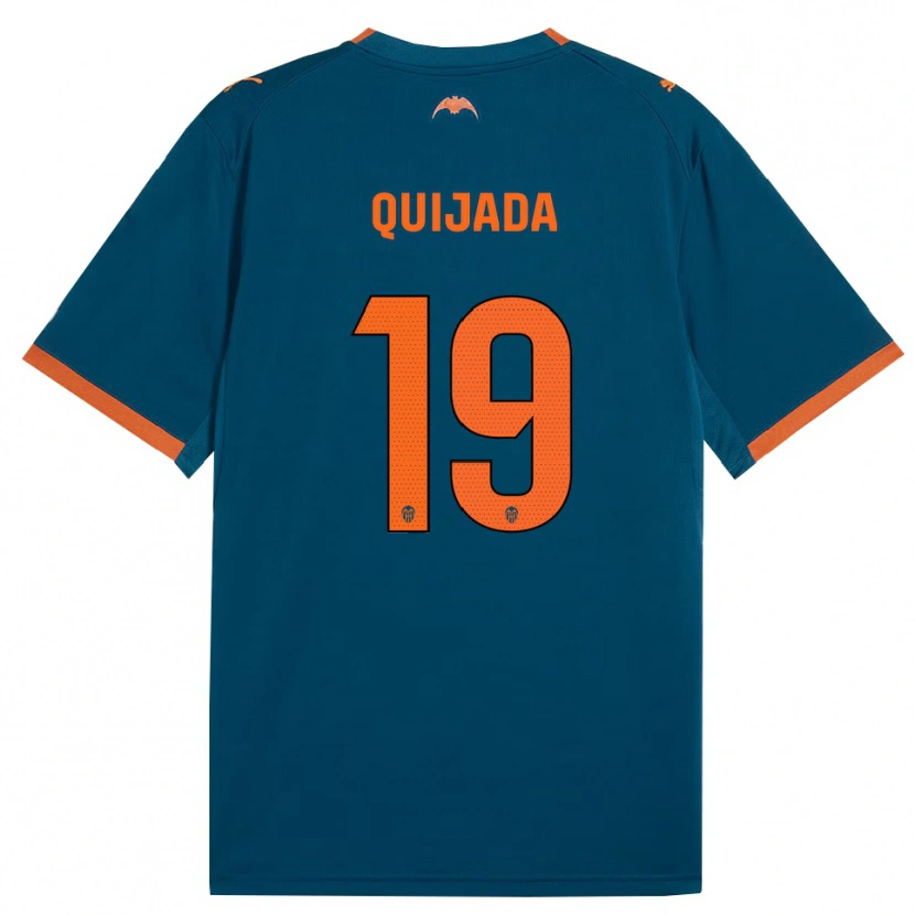 Danxen Damen Nico Quijada #19 Stahlblau Orange Auswärtstrikot Trikot 2026/27 T-Shirt
