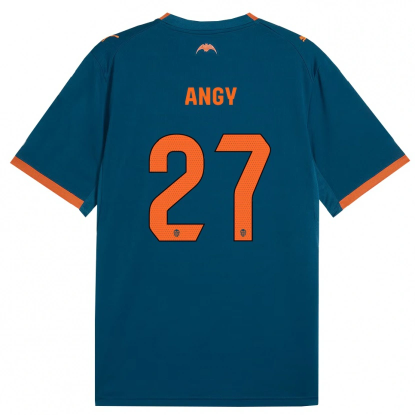 Danxen Damen Angy #27 Stahlblau Orange Auswärtstrikot Trikot 2026/27 T-Shirt