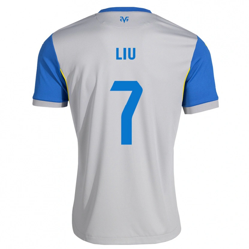 Danxen Damen Kaiyuan Liu #7 Dodgerblau Grau Auswärtstrikot Trikot 2026/27 T-Shirt