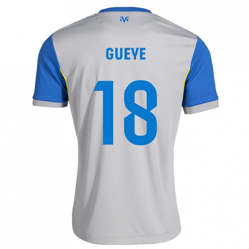 Danxen Damen Pape Gueye #18 Dodgerblau Grau Auswärtstrikot Trikot 2026/27 T-Shirt