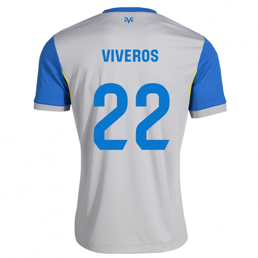 Danxen Damen Facundo Viveros #22 Dodgerblau Grau Auswärtstrikot Trikot 2026/27 T-Shirt