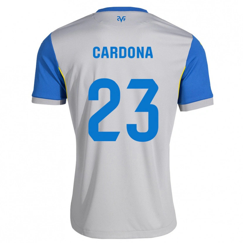 Danxen Damen Sergi Cardona #23 Dodgerblau Grau Auswärtstrikot Trikot 2026/27 T-Shirt