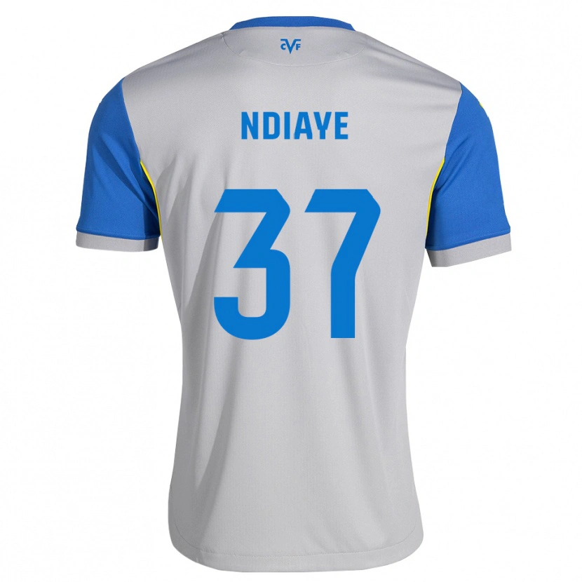Danxen Damen Serigne Ndiaye #37 Dodgerblau Grau Auswärtstrikot Trikot 2026/27 T-Shirt