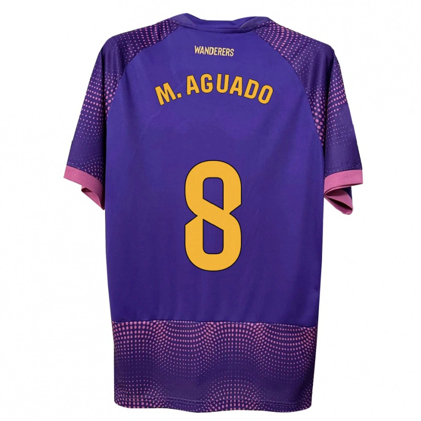 Danxen Damen Marc Aguado #8 Lila Weiß Rosa Auswärtstrikot Trikot 2026/27 T-Shirt