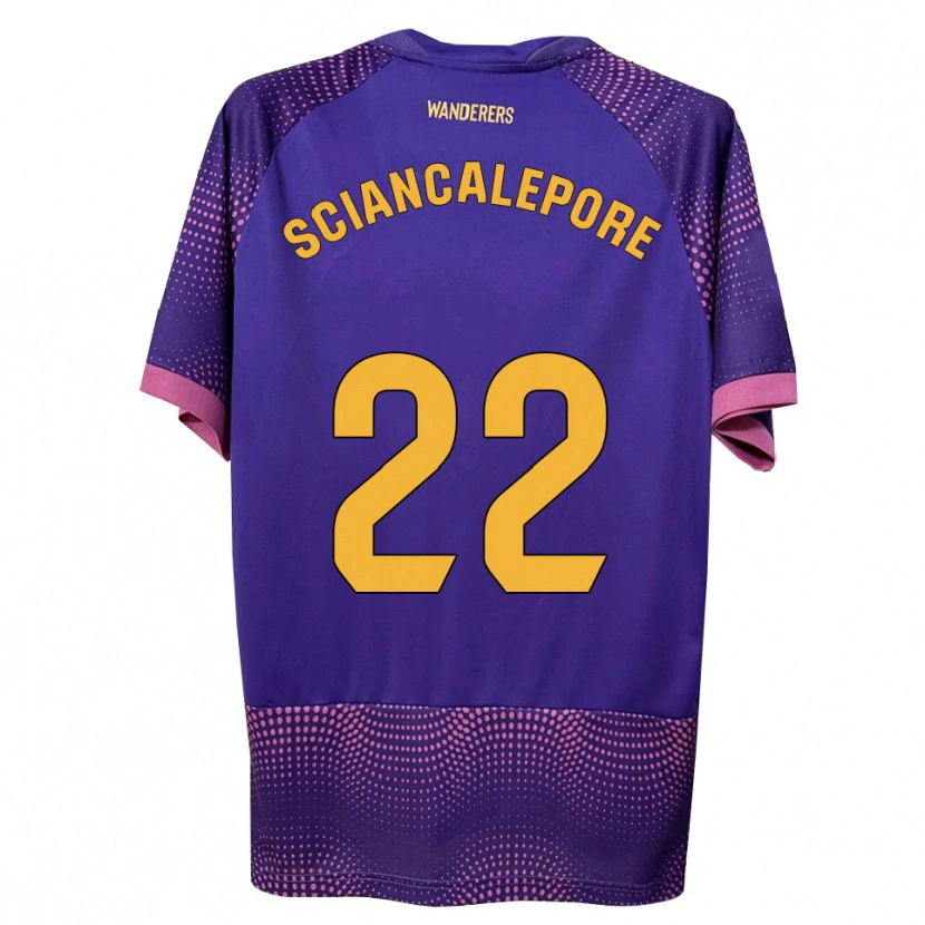 Danxen Damen Mateo Sciancalepore #22 Lila Weiß Rosa Auswärtstrikot Trikot 2026/27 T-Shirt