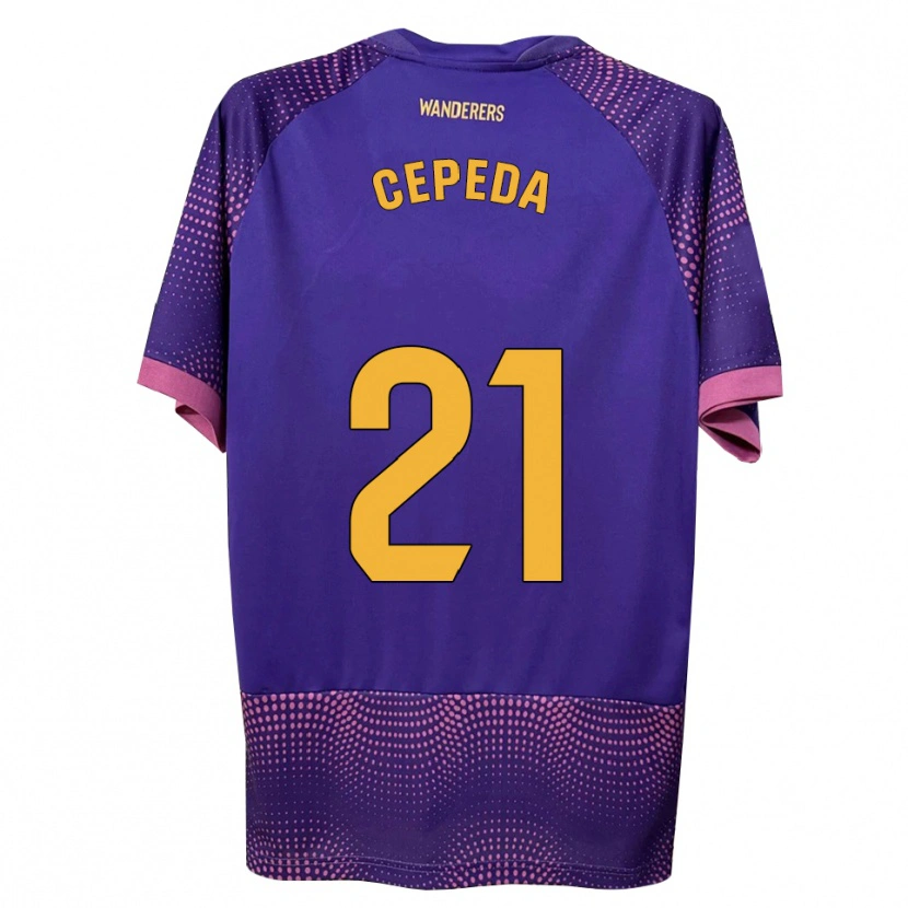Danxen Damen Lucas Cepeda #21 Lila Weiß Rosa Auswärtstrikot Trikot 2026/27 T-Shirt