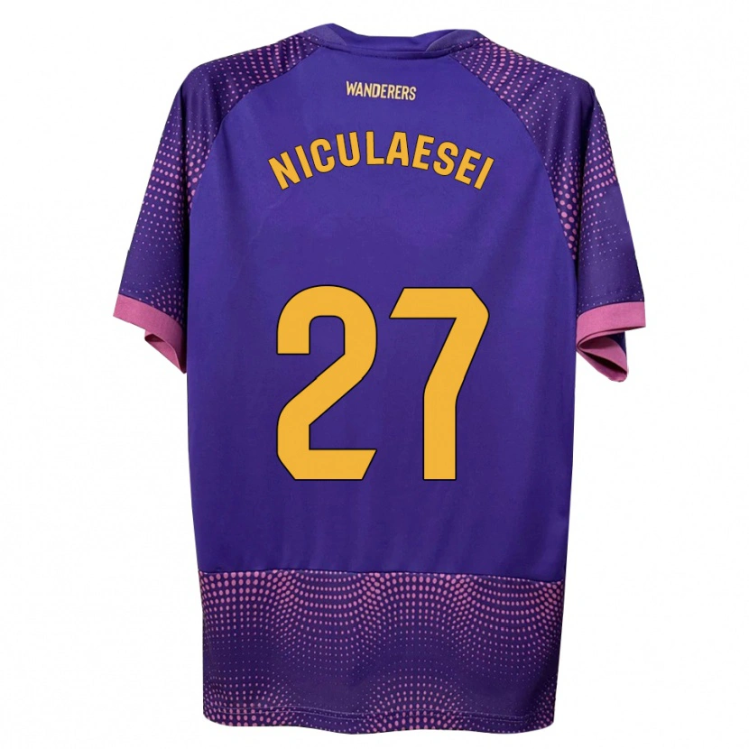 Danxen Damen Albert Niculăesei #27 Lila Weiß Rosa Auswärtstrikot Trikot 2026/27 T-Shirt