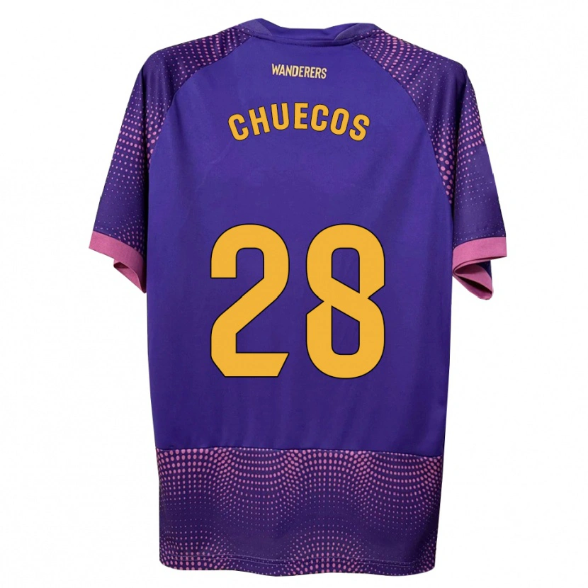 Danxen Damen Dani Chuecos #28 Lila Weiß Rosa Auswärtstrikot Trikot 2026/27 T-Shirt