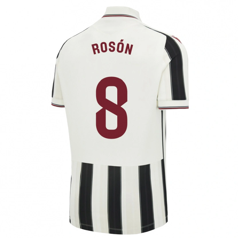 Danxen Damen Pablo Rosón #8 Schwarz Weiß Rot Auswärtstrikot Trikot 2026/27 T-Shirt