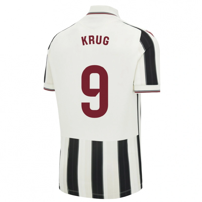 Danxen Damen Frederick Krug #9 Schwarz Weiß Rot Auswärtstrikot Trikot 2026/27 T-Shirt