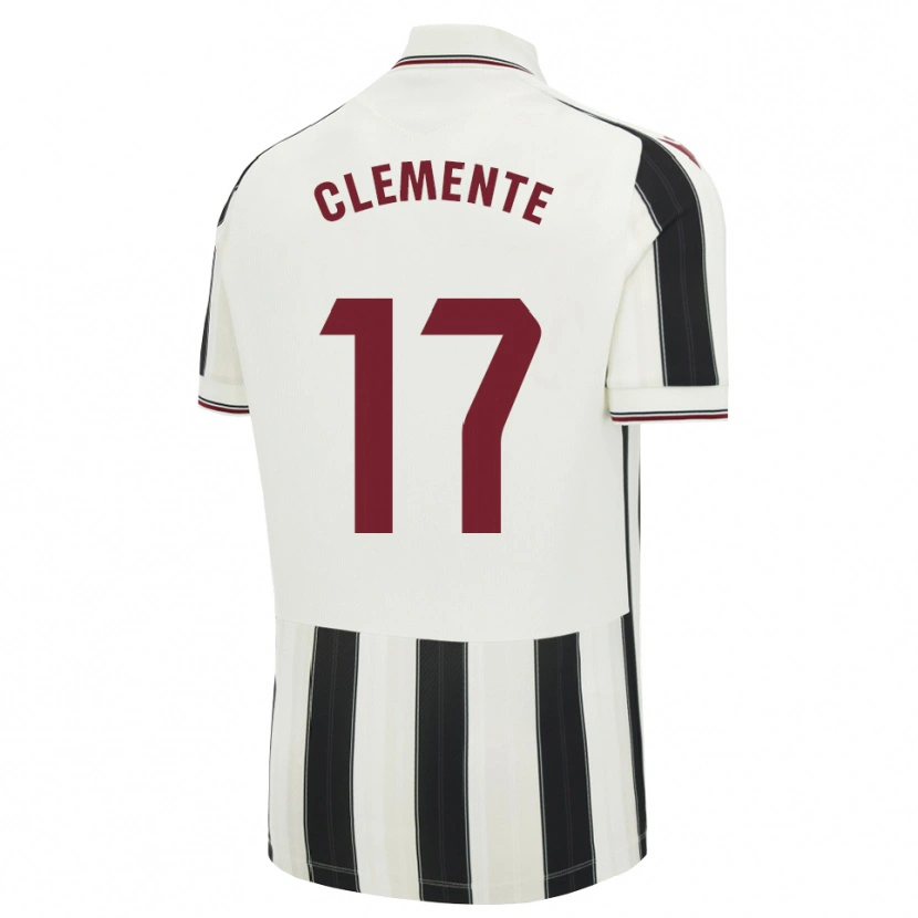 Danxen Damen Óscar Clemente #17 Schwarz Weiß Rot Auswärtstrikot Trikot 2026/27 T-Shirt