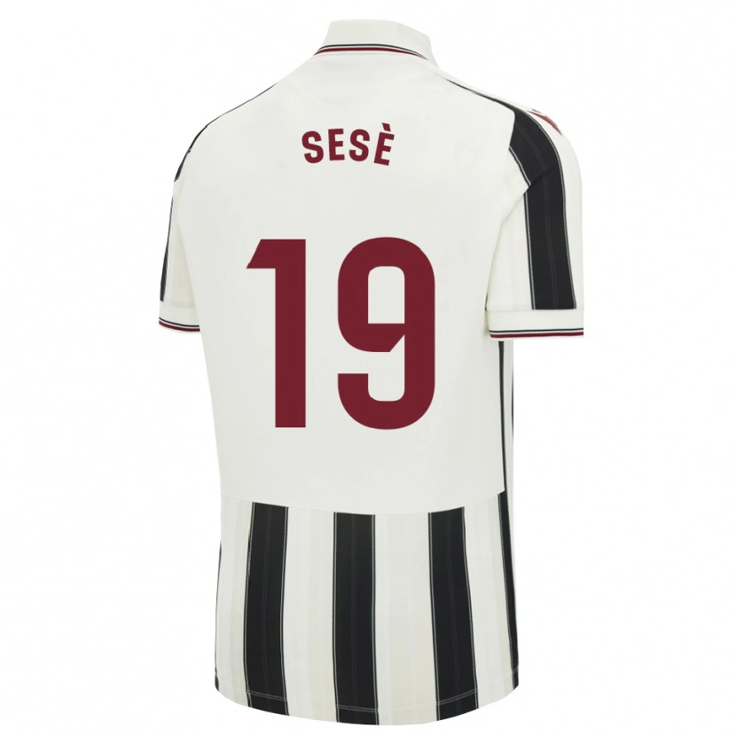 Danxen Damen Mario Sesè #19 Schwarz Weiß Rot Auswärtstrikot Trikot 2026/27 T-Shirt