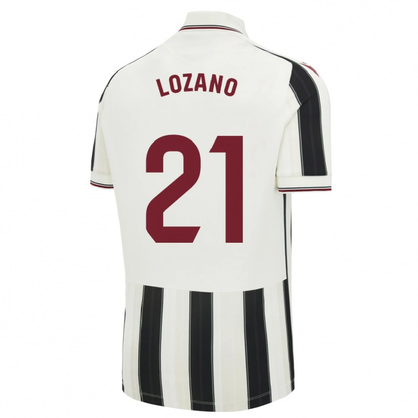 Danxen Damen Sergio Lozano #21 Schwarz Weiß Rot Auswärtstrikot Trikot 2026/27 T-Shirt