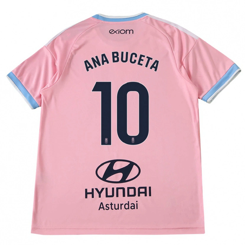 Danxen Damen Ana Buceta #10 Kornblumenblau Rosa Auswärtstrikot Trikot 2026/27 T-Shirt