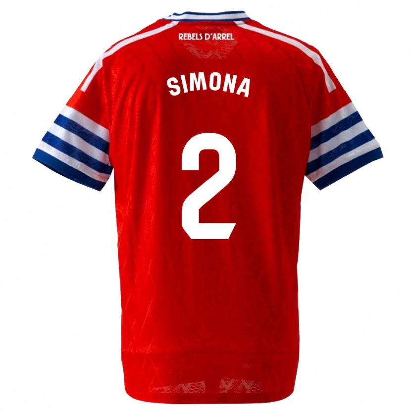 Danxen Damen Estefanía Botero Granda #2 Königsblau Rot Auswärtstrikot Trikot 2026/27 T-Shirt