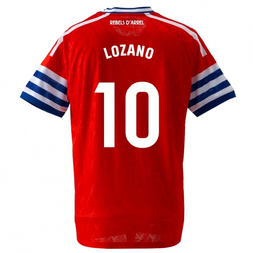 Danxen Damen Pol Lozano #10 Königsblau Rot Auswärtstrikot Trikot 2026/27 T-Shirt