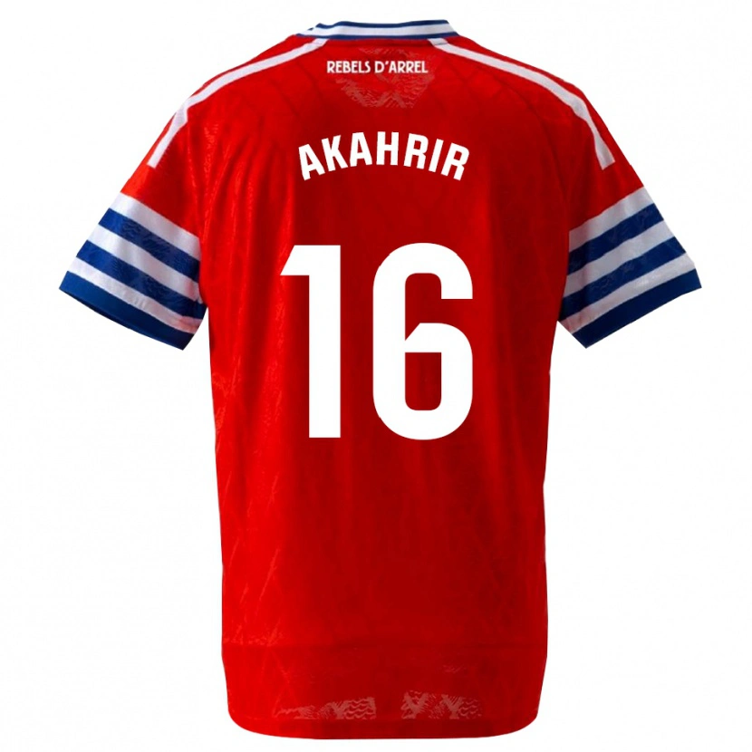 Danxen Damen Mohamed Akahrir #16 Königsblau Rot Auswärtstrikot Trikot 2026/27 T-Shirt