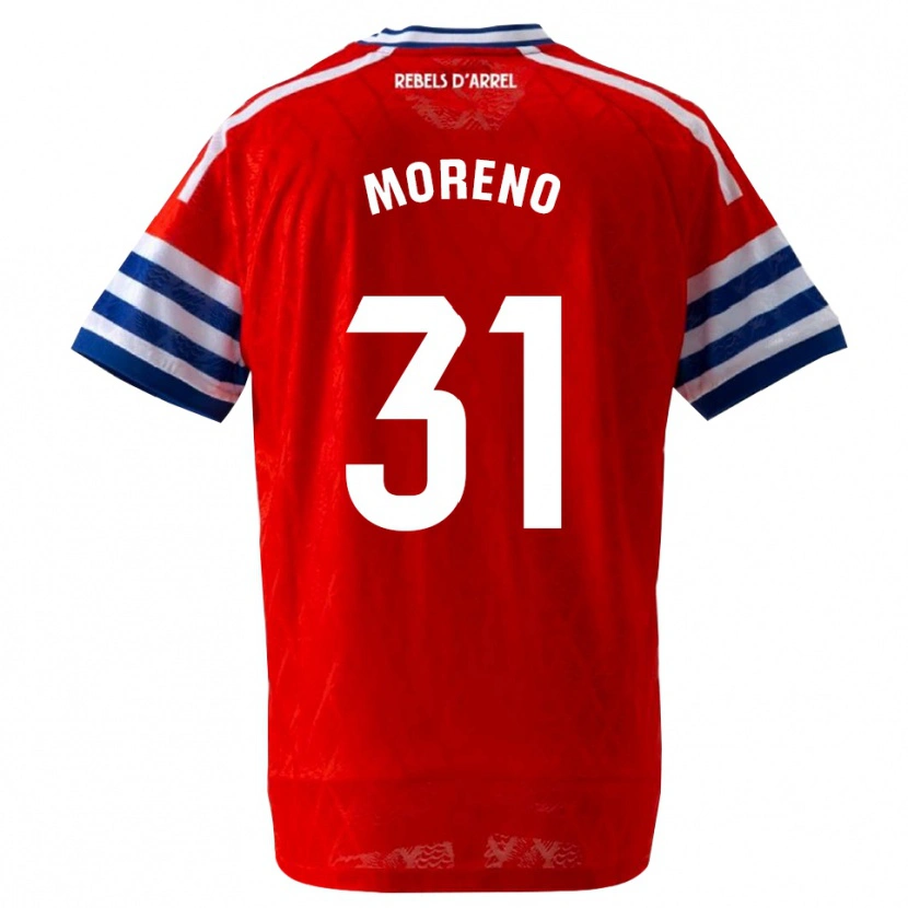 Danxen Damen Jan Moreno #31 Königsblau Rot Auswärtstrikot Trikot 2026/27 T-Shirt