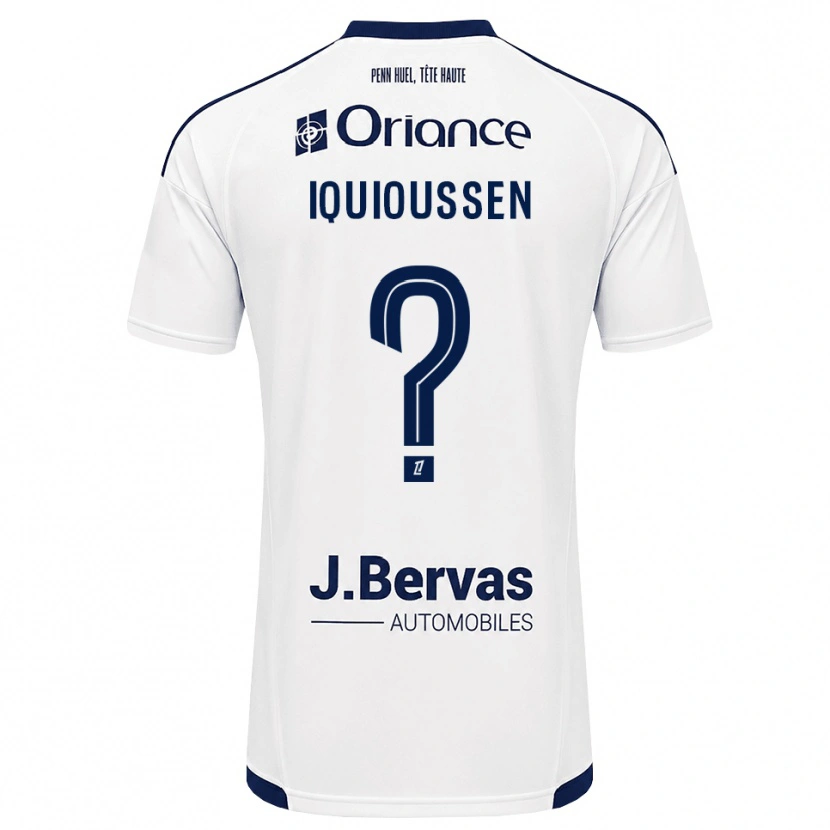 Danxen Damen Adam Iquioussen #0 Marineweiß Auswärtstrikot Trikot 2026/27 T-Shirt
