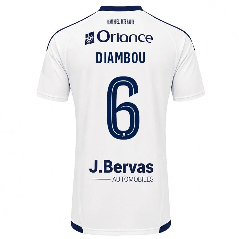 Danxen Damen Mamady Diambou #6 Marineweiß Auswärtstrikot Trikot 2026/27 T-Shirt