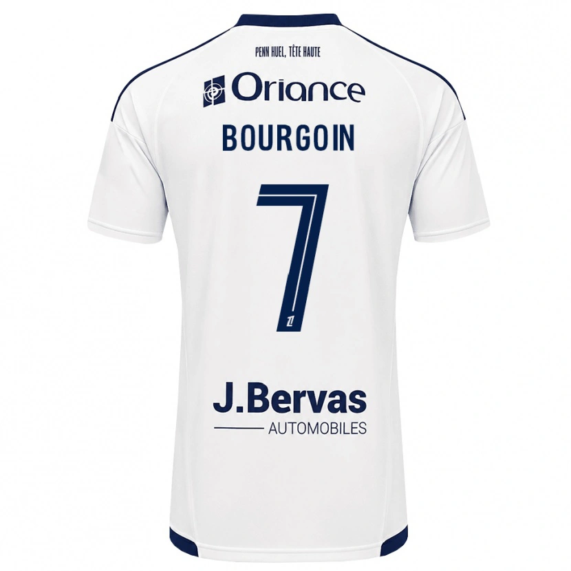 Danxen Damen Hugo Bourgoin #7 Marineweiß Auswärtstrikot Trikot 2026/27 T-Shirt